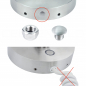 Preview: SONDERUMBAU: DEUSENFELD WL70CTD - Premium LED Kosmetikspiegel, CTT - stufenlos einstellbarer Farbton von 2700-6500K, LED Touch-Control, 7x Vergrößerung, Ø20cm, verdeckte Befestigung, verchromt, 230V DIREKTANSCHLUSS #141