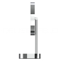 Preview: DEUSENFELD SL70CTA - Premium Akku LED Stand Kosmetikspiegel, CTT - stufenlos einstellbarer Farbton von 2700-6500K, hell, LED Touch-Control, USB-C, 5000mAh Akku, 7x Vergrößerung, Ø20cm, verchromt