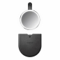 Preview: Simplehuman ST3025 - Edelstahl Sensor Akku LED Kosmetikspiegel Handspiegel Reisespiegel, 3 - fach Vergrößerung, USB Ladebuchse, ø10cm, matt gebürstet, inkl. Reisetasche