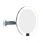 Preview: ALISEO 020796 - Batterie Wand LED Kosmetikspiegel "LED INTERFACE" 3-Fach Vergrößerung, Ø22cm, Infrarotsensor, für 4x AA Batterien, Abschaltautomatik, transluzenter Acrylrahmen