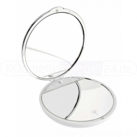 JOOP Living 010450000 - Taschen LED Kosmetikspiegel, 7-fach + Normalspiegel, ø 9cm, inkl. Batterien + Schutzhülle