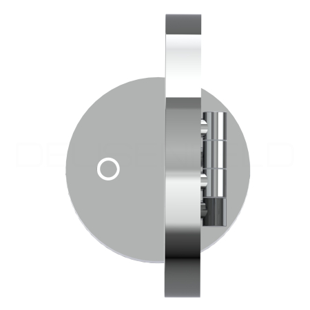 DEUSENFELD SL70CTA - Premium Akku LED Stand Kosmetikspiegel, CTT - stufenlos einstellbarer Farbton von 2700-6500K, hell, LED Touch-Control, USB-C, 5000mAh Akku, 7x Vergrößerung, Ø20cm, verchromt