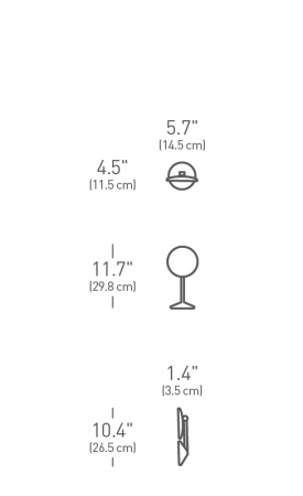Simplehuman ST3010 - Stand Sensor Akku LED Kosmetikspiegel, 10-fach Vergrößerung, USB Ladebuchse, ø 14,5cm, Tageslicht LED, Faltbar inkl. Reisetasche, roségold