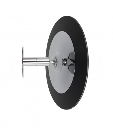 B-WARE: DEUSENFELD KKR10-15 - Kosmetikspiegel Schminkspiegel zum Kleben mit Kugelgelenk, Klebespiegel, selbstklebend, 10x Vergrößerung, Ø 15cm, rund, randlos, 3M™ Klebepad #72