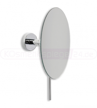 DEUSENFELD KR7C - Wand Kosmetikspiegel Schminkspiegel Rasierspiegel "ROUND" , 7x Vergrößerung einseitig, Arm starr, Kugelgelenk, Ø18cm, Randlos