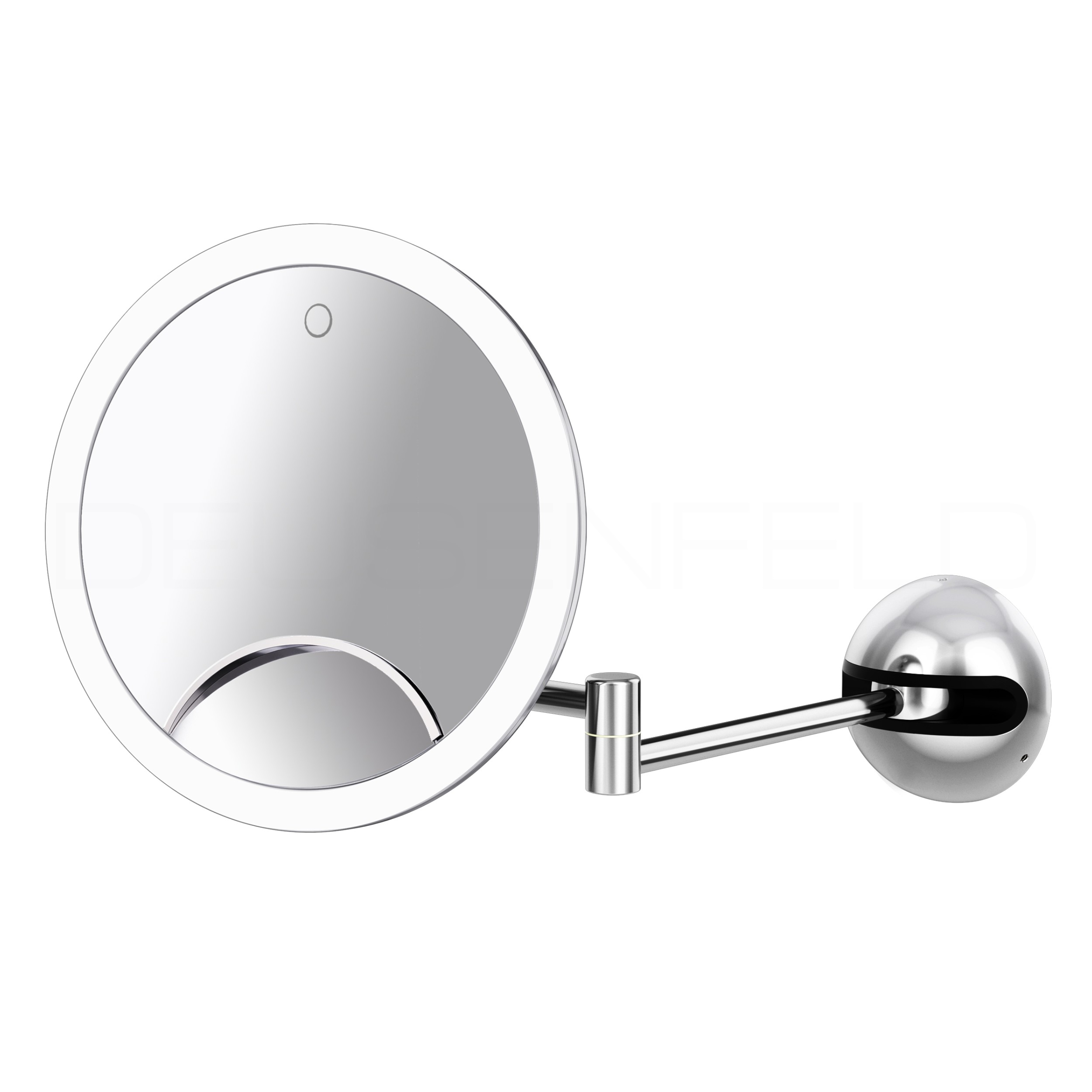 Diyeeni LED-Make-up-Spiegel Mit Kamera – 2-fach Vergrößernd, 8,9 Cm, Für Sonnenschutz-Check