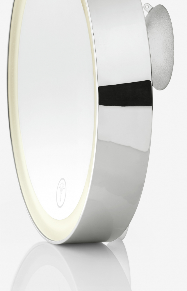 JOOP Chromeline 011650000 - Wand Batterie LED Saugnapf Kosmetikspiegel, 5x Vergrößerung, Ø20cm, 3 Saugnäpfe