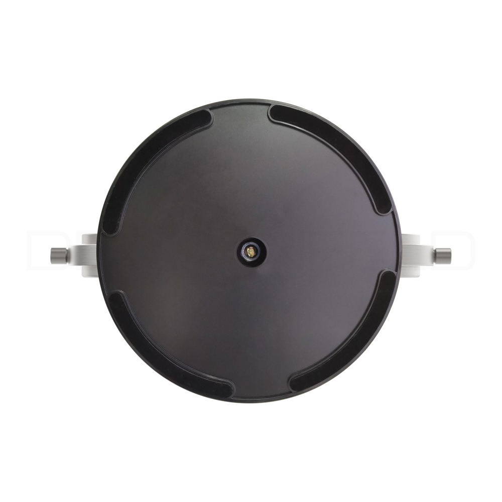 DEUSENFELD SL5EFA - Akku Batterie LED Doppel Stand Kosmetikspiegel, 5x Vergrößerung + Normalspiegel, Ø20cm, 360° horizontal schwenkbar, 3 einstellbare Lichtfarben, 10 Min. Timer, Dimmer, 3000mAh Lithium Akku, USB-C, Edelstahl Finish