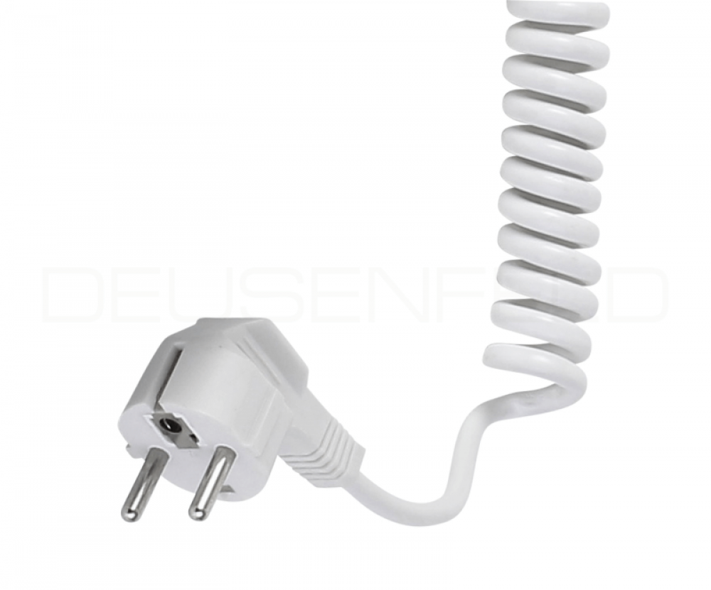 DEUSENFELD WLS70CT - Premium LED Kosmetikspiegel an Stange, Höhe verstellbar,  CTT - stufenlos einstellbarer Farbton von 2700-6500K, LED Touch-Control, 7x Vergrößerung, Ø20cm, verdeckte Befestigung, verchromt