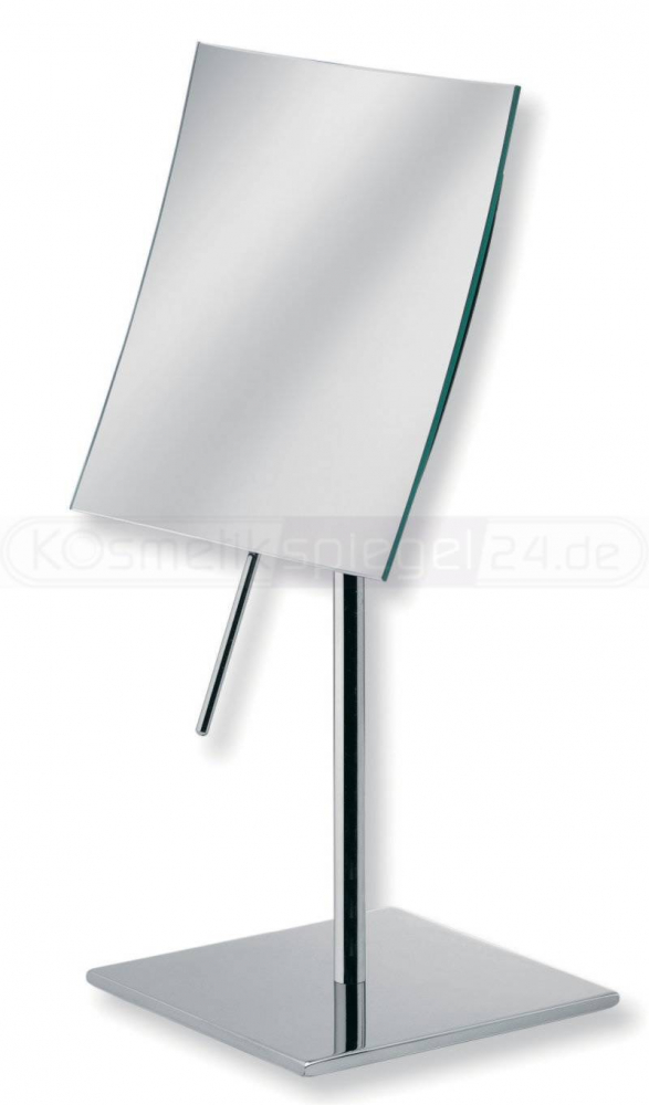 Design Stand Kosmetikspiegel "QUADRATO" 3-Fach Vergrößerung chrom