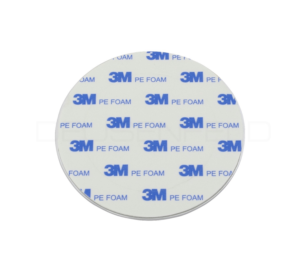 DEUSENFELD KM5C-O - Magnet Kosmetikspiegel mit selbstklebender Wandplatte, Klebespiegel, magnetisch abnehmbar, Ø15cm, 5x Vergrößerung, hochglanz verchromt