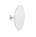 B-WARE: DEUSENFELD KR5C - Wand Kosmetikspiegel Schminkspiegel Rasierspiegel "ROUND" , 5x Vergrößerung einseitig, Arm starr, Kugelgelenk, Ø20cm, Rahmenlos #143
